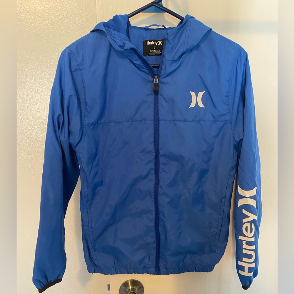 Hurley Kids Vibrant Blue windbreaker coat
